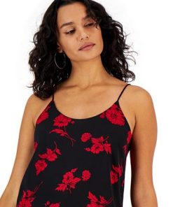 Bar III Women's Floral-Print Camisole, Created For Macy's -CeCe cloth-shop 22299042 fpx