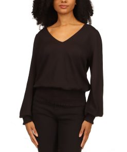 Michael Kors Women's Smocked-Trimmed Top, Regular & Petite