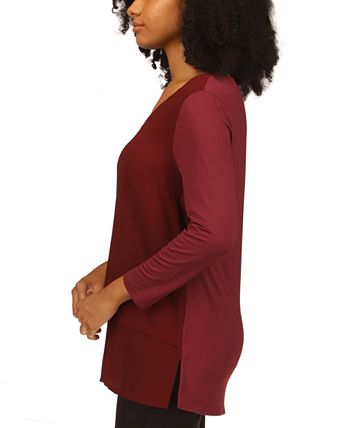 Michael Kors Women's Layered-Look Tunic Top, Regular & Petite Sizes 3 Michael Kors Women's Layered-Look Tunic Top, Regular & Petite Sizes - Image 3