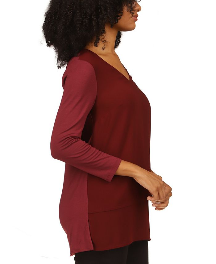 Michael Kors Women's Layered-Look Tunic Top, Regular & Petite Sizes 4 Michael Kors Women's Layered-Look Tunic Top, Regular & Petite Sizes - Image 4