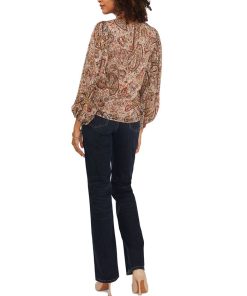 Vince Camuto Women's Crewneck Blouson-Sleeve Blouse 3 Vince Camuto Women's Crewneck Blouson-Sleeve Blouse -CeCe cloth-shop 22323618 fpx