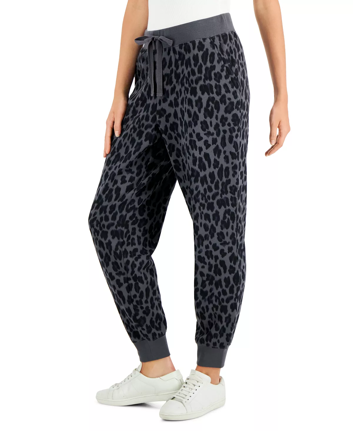 Women's Fleece Joggers, Created For Macy's Style & Co Women's Fleece Joggers, Created For Macy's -CeCe cloth-shop