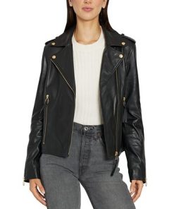 Sam Edelman Women's Leather Moto Jacket -CeCe cloth-shop 22336302 fpx