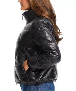 Vince Camuto Women's Shine Hooded Cropped Puffer Coat -CeCe cloth-shop 22337279 fpx