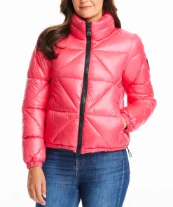 Vince Camuto Women's Shine Hooded Cropped Puffer Coat -CeCe cloth-shop 22337285 fpx