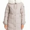 Vince Camuto Women's Faux-Fur-Collar Hooded Puffer Coat