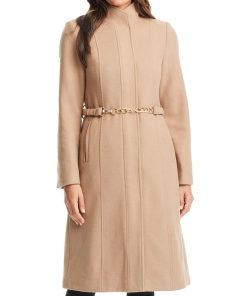 Vince Camuto Women's Chain Belted Maxi Coat