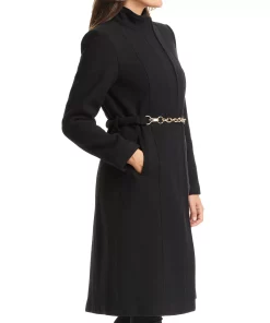 Vince Camuto Women's Chain Belted Maxi Coat -CeCe cloth-shop 22337334 fpx