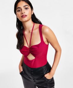 Bar III Women's Sleeveless Sweetheart Bodysuit, Created For Macy's -CeCe cloth-shop 22337536 fpx