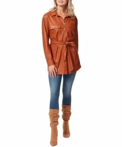 Jessica Simpson Women's Paula Belt-Tie Shacket