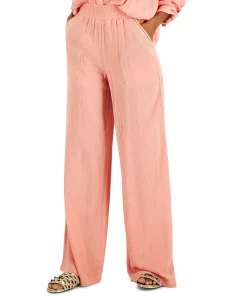 INC International Concepts Women's Pull-On Patch Pocket Wide-Leg Pants, Created For Macy's 6 INC International Concepts Women's Pull-On Patch Pocket Wide-Leg Pants, Created For Macy's -CeCe cloth-shop 22360011 fpx
