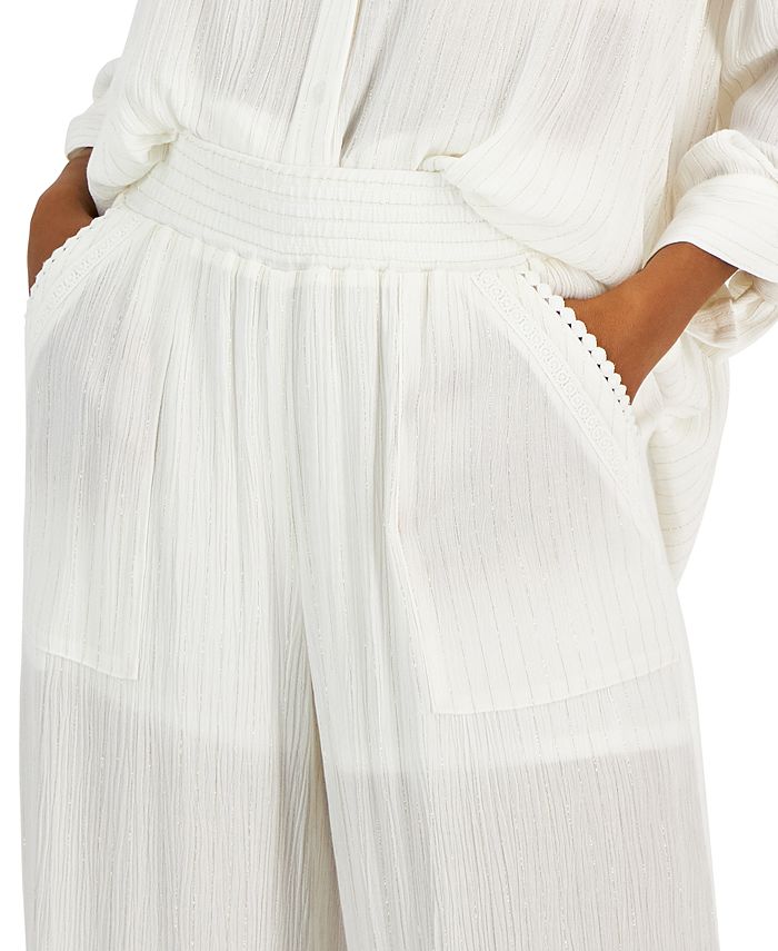 Women's Pull-On Patch Pocket Wide-Leg Pants, Created For Macy's INC International Concepts Women's Pull-On Patch Pocket Wide-Leg Pants, Created For Macy's -CeCe cloth-shop