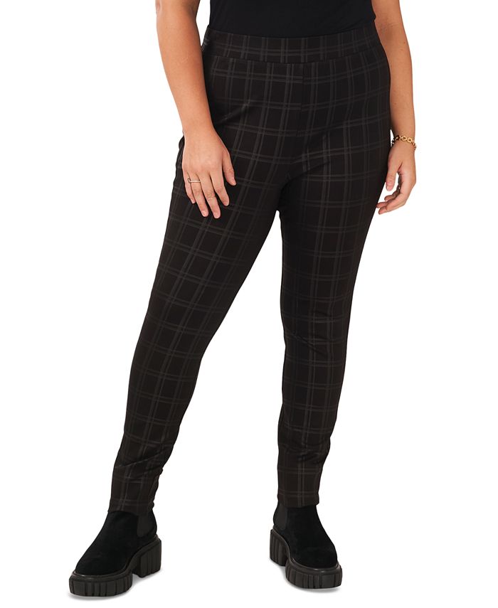Plus Size Plaid Leggings Vince Camuto Plus Size Plaid Leggings -CeCe cloth-shop