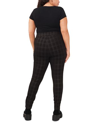 Plus Size Plaid Leggings Vince Camuto Plus Size Plaid Leggings -CeCe cloth-shop