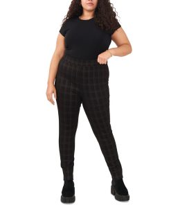 Vince Camuto Plus Size Plaid Leggings 3 Vince Camuto Plus Size Plaid Leggings -CeCe cloth-shop 22370963 fpx