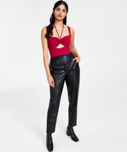 Bar III Women's Sleeveless Sweetheart Bodysuit, Created For Macy's