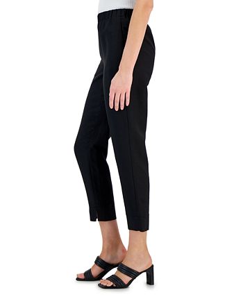 Alfani Women's Linen Blend Pull-On Pants, Created For Macy's 3 Alfani Women's Linen Blend Pull-On Pants, Created For Macy's - Image 3