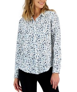Alfani Women's Button-Front Shirt, Created For Macy's