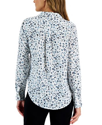 Alfani Women's Button-Front Shirt, Created For Macy's 2 Alfani Women's Button-Front Shirt, Created For Macy's - Image 2