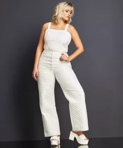 Royalty By Maluma Women's Quilted Button-Fly Pants, Created For Macy's 11 Royalty By Maluma Women's Quilted Button-Fly Pants, Created For Macy's -CeCe cloth-shop 22394771 fpx