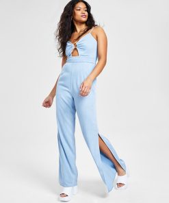 Bar III Women's Sleeveless Wide-Leg Jumpsuit, Created For Macy's