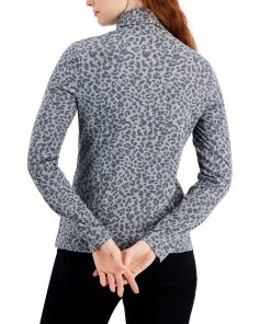 Style & Co Women's Leopard Turtleneck Sweater, Created For Macy's -CeCe cloth-shop 22419181 fpx 1