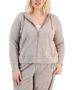 ID Ideology Plus Size Full-Zip Hooded Jacket, Created For Macy's