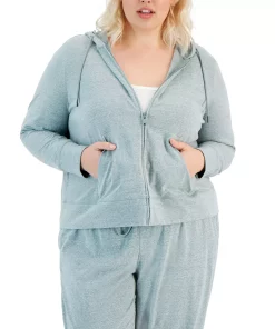 ID Ideology Plus Size Full-Zip Hooded Jacket, Created For Macy's -CeCe cloth-shop 22444883 fpx