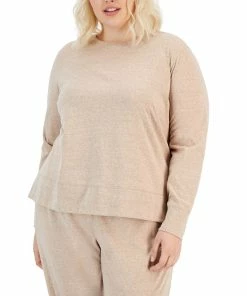ID Ideology Plus Size Retro Recycled Long-Sleeve Top, Created For Macy's