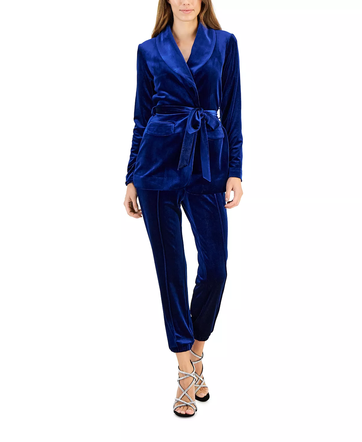 INC International Concepts Velvet Wrap Blazer, Created For Macy's - Image 3