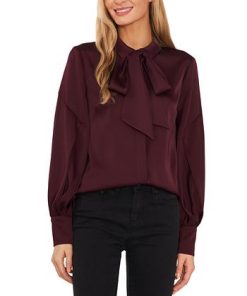CeCe Women's Long Sleeve Button-Up Bow Blouse -CeCe cloth-shop 22468291 fpx 1