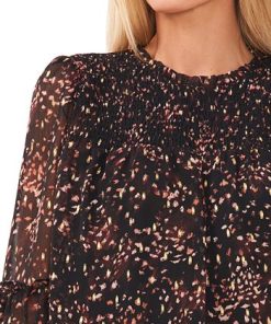 CeCe Women's Smocked Yoke Blouse -CeCe cloth-shop 22468329 fpx