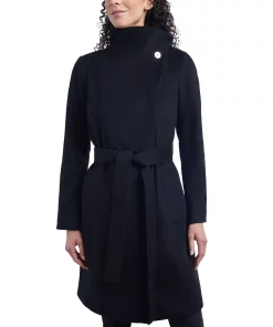Michael Kors Women's Asymmetric Belted Wrap Coat, Created For Macy's 13 Michael Kors Women's Asymmetric Belted Wrap Coat, Created For Macy's -CeCe cloth-shop 22474849 fpx