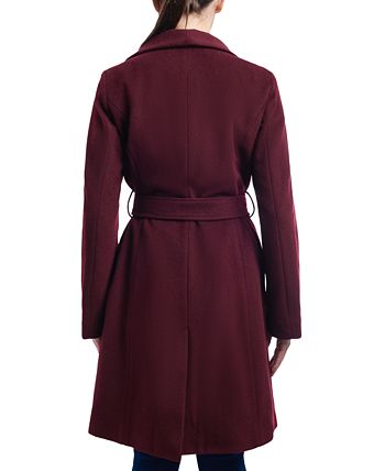 Michael Kors Women's Asymmetric Belted Wrap Coat, Created For Macy's 2 Michael Kors Women's Asymmetric Belted Wrap Coat, Created For Macy's - Image 2