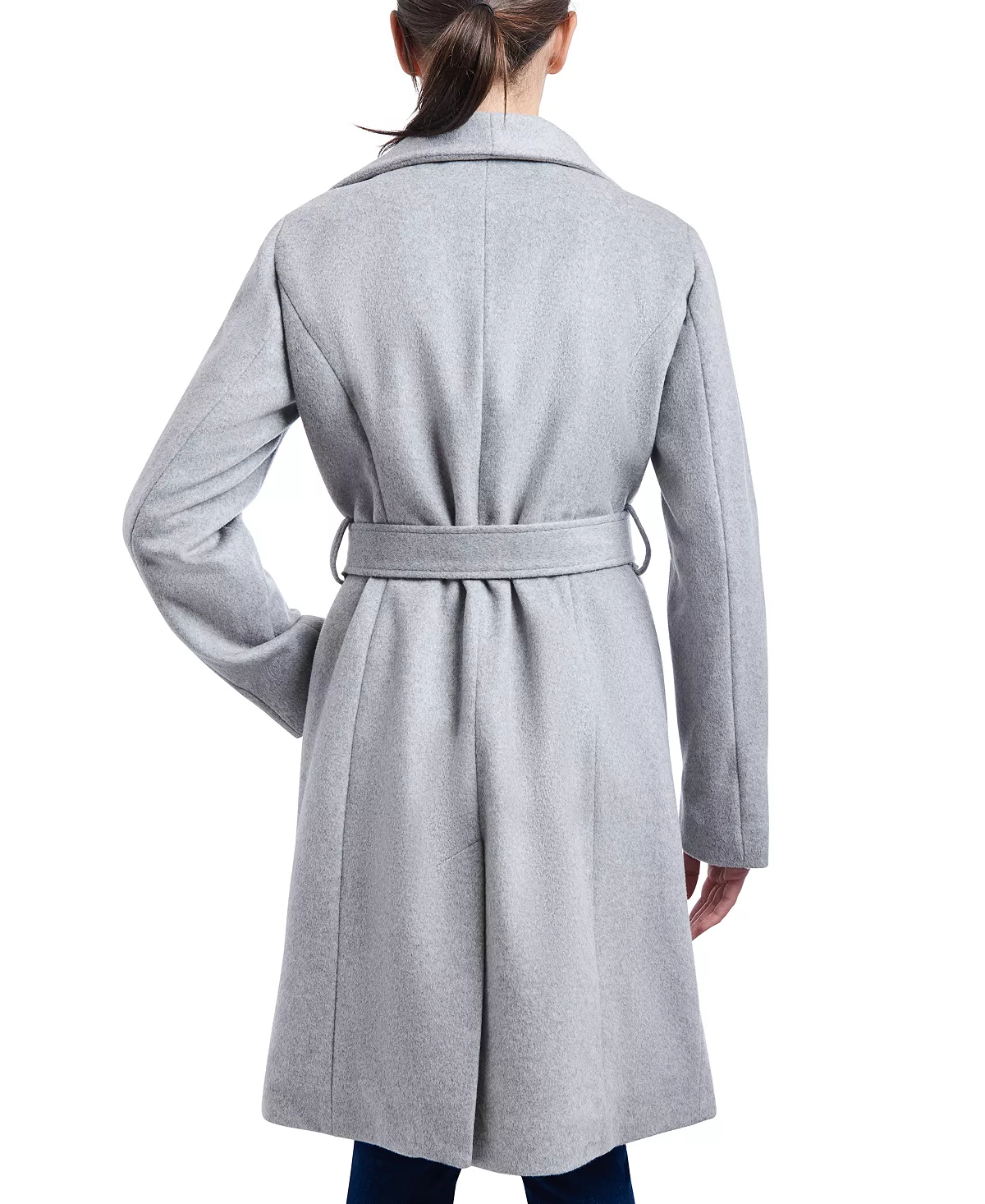 Michael Kors Women's Asymmetric Belted Wrap Coat, Created For Macy's 8 Michael Kors Women's Asymmetric Belted Wrap Coat, Created For Macy's - Image 8