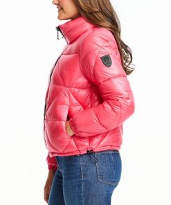 Vince Camuto Women's Shine Hooded Cropped Puffer Coat -CeCe cloth-shop 22504342 fpx