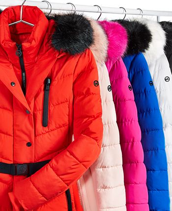 Women's Faux-Fur-Trim Hooded Puffer Coat, Created For Macy's Michael Kors Women's Faux-Fur-Trim Hooded Puffer Coat, Created For Macy's -CeCe cloth-shop