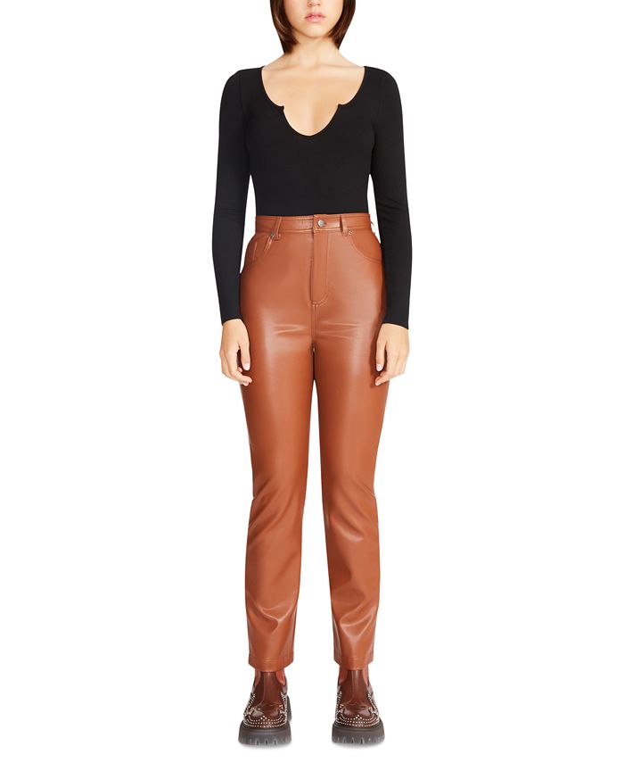 Steve Madden Women's Josie Faux-Leather Pants 1 Steve Madden Women's Josie Faux-Leather Pants