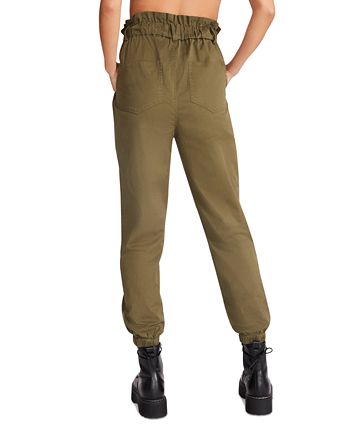 Women's Melanie High-Rise Button-Fly Pants Steve Madden Women's Melanie High-Rise Button-Fly Pants -CeCe cloth-shop
