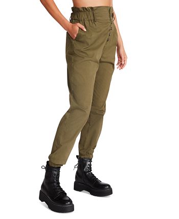 Women's Melanie High-Rise Button-Fly Pants Steve Madden Women's Melanie High-Rise Button-Fly Pants -CeCe cloth-shop