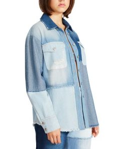 Steve Madden Women's Kylie Colorblocked Shacket -CeCe cloth-shop 22524012 fpx