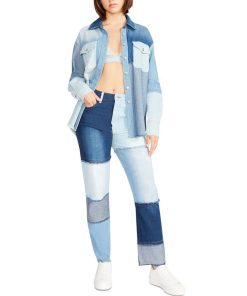 Steve Madden Women's Kylie Colorblocked Shacket -CeCe cloth-shop 22524013 fpx