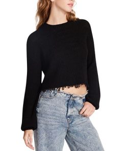 Steve Madden Women's Camille Raw-Hem Sweater 2 Steve Madden Women's Camille Raw-Hem Sweater -CeCe cloth-shop 22525201 fpx