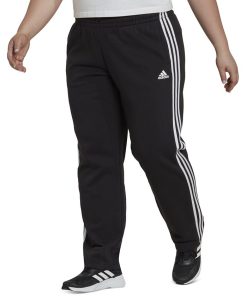 ADIDAS Plus Size Three-Stripe Pull-On Pants