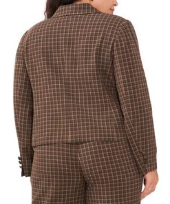 Vince Camuto Plus Size Double Breasted Notch Collar Blazer -CeCe cloth-shop 22527376 fpx