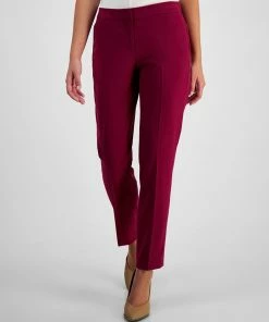 Bar III Women's Bi-Stretch Mid-Rise Ankle Pants, Created For Macy's