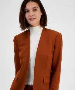 Bar III Women's Collarless Open-Front Blazer, Created For Macy's -CeCe cloth-shop 22542344 fpx