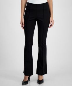 Bar III Women's Pull-On High-Rise Flare-Leg Pants, Created For Macy's