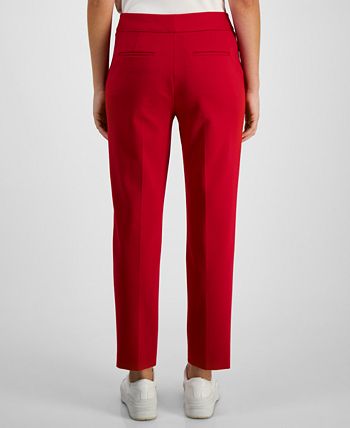 Bar III Women's Straight-Leg Mid-Rise Ankle Pants, Created For Macy's 2 Bar III Women's Straight-Leg Mid-Rise Ankle Pants, Created For Macy's - Image 2