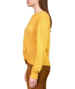 Sanctuary Women's Knotted-Front Long-Sleeve Knit Top -CeCe cloth-shop 22554398 fpx